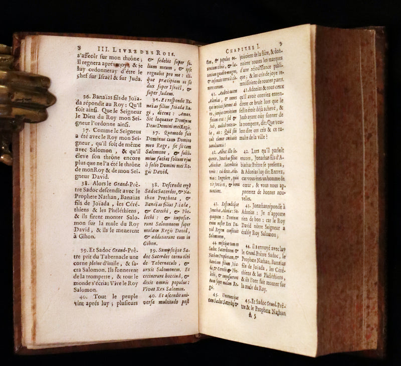 1687 Rare Latin French Bible - The Last Two Books of King - Deux Dernier Livres Des Rois.