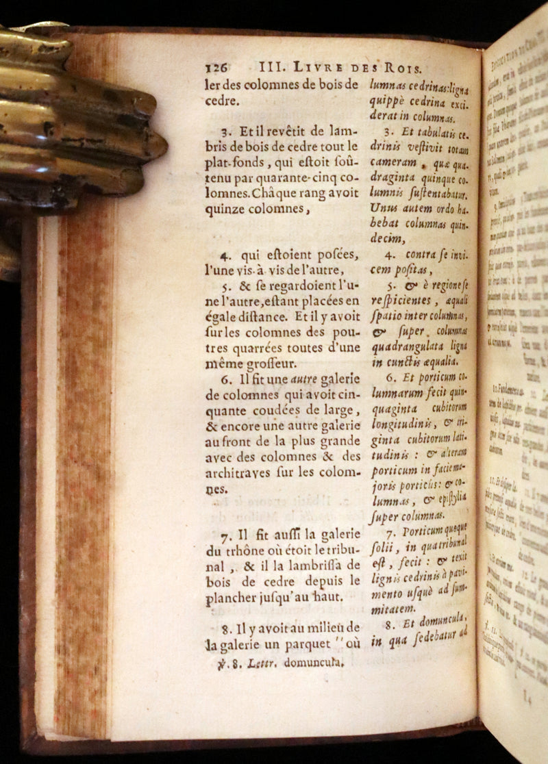 1687 Rare Latin French Bible - The Last Two Books of King - Deux Dernier Livres Des Rois.