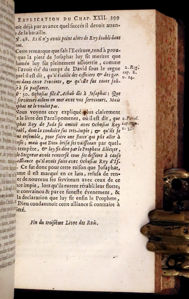 1687 Rare Latin French Bible - The Last Two Books of King - Deux Dernier Livres Des Rois.