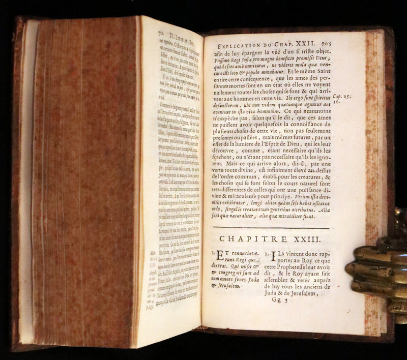 1687 Rare Latin French Bible - The Last Two Books of King - Deux Dernier Livres Des Rois.