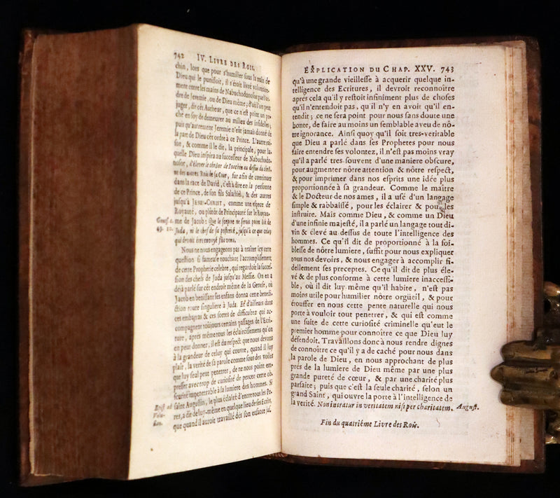 1687 Rare Latin French Bible - The Last Two Books of King - Deux Dernier Livres Des Rois.