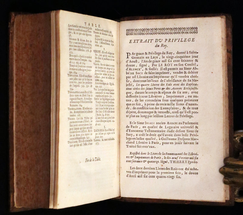 1687 Rare Latin French Bible - The Last Two Books of King - Deux Dernier Livres Des Rois.