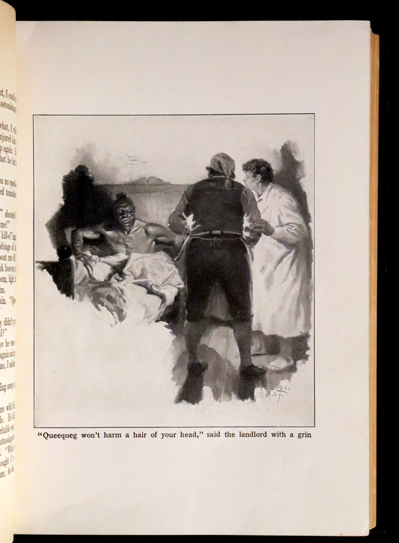 1931 Rare First Edition - Moby Dick or The White Whale by Herman Melville, illustrated by Anton Otto Fischer.