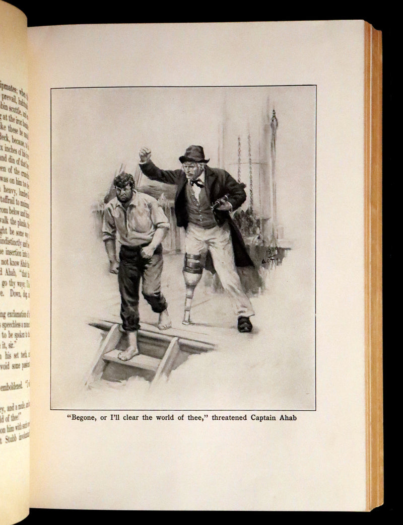 1931 Rare First Edition - Moby Dick or The White Whale by Herman Melville, illustrated by Anton Otto Fischer.