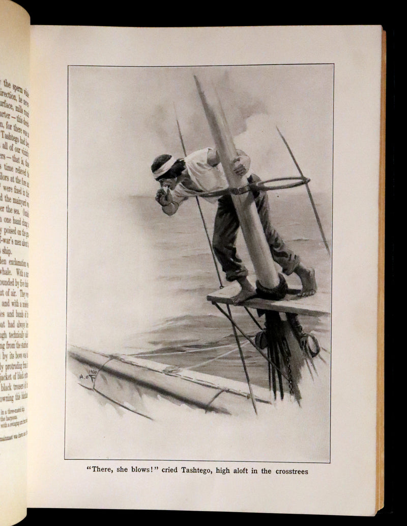 1931 Rare First Edition - Moby Dick or The White Whale by Herman Melville, illustrated by Anton Otto Fischer.