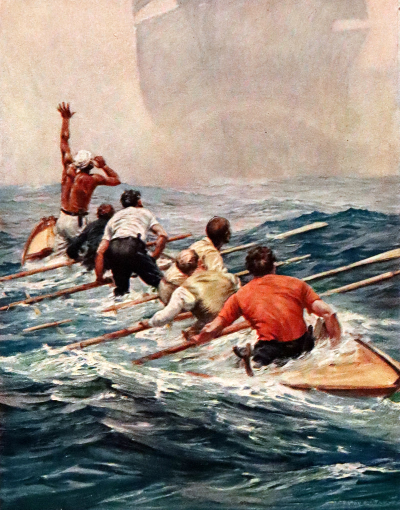 1931 Rare First Edition - Moby Dick or The White Whale by Herman Melville, illustrated by Anton Otto Fischer.