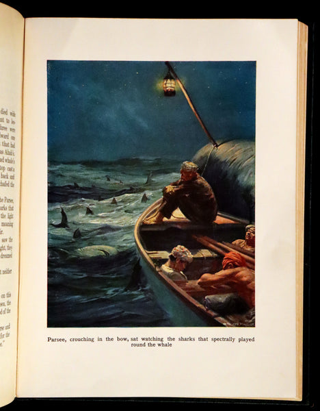 1931 Rare First Edition - Moby Dick or The White Whale by Herman Melville, illustrated by Anton Otto Fischer.