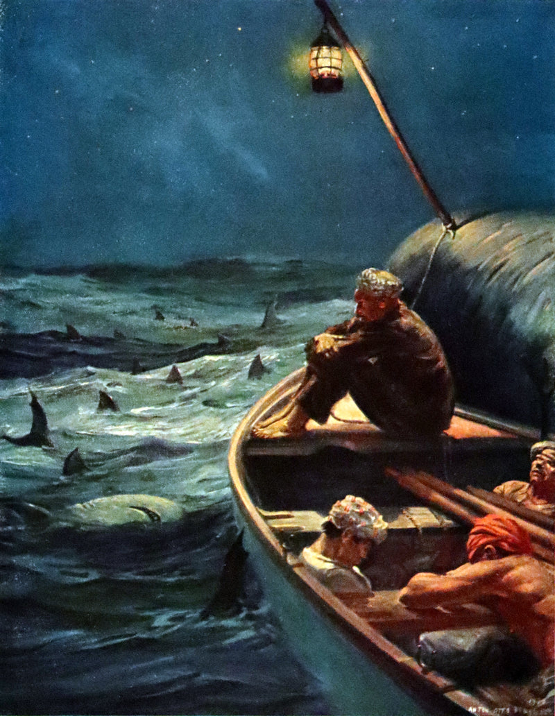 1931 Rare First Edition - Moby Dick or The White Whale by Herman Melville, illustrated by Anton Otto Fischer.