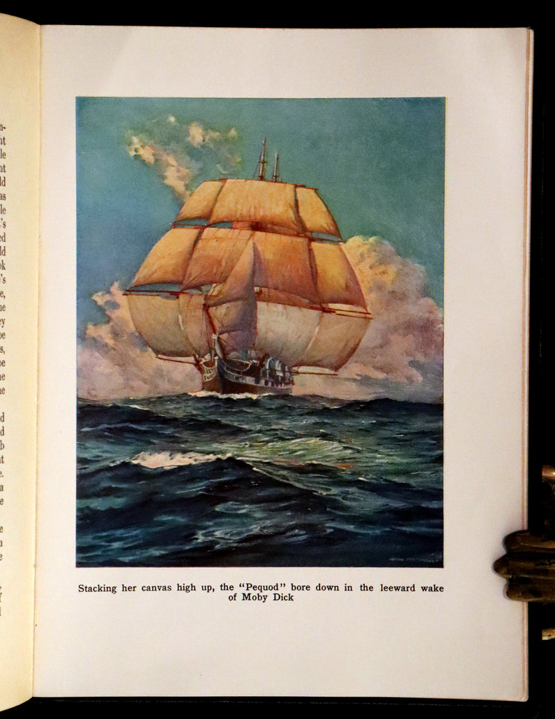 1931 Rare First Edition - Moby Dick or The White Whale by Herman Melville, illustrated by Anton Otto Fischer.