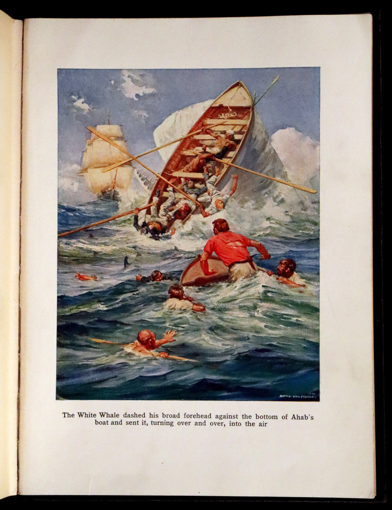1931 Rare First Edition - Moby Dick or The White Whale by Herman Melville, illustrated by Anton Otto Fischer.