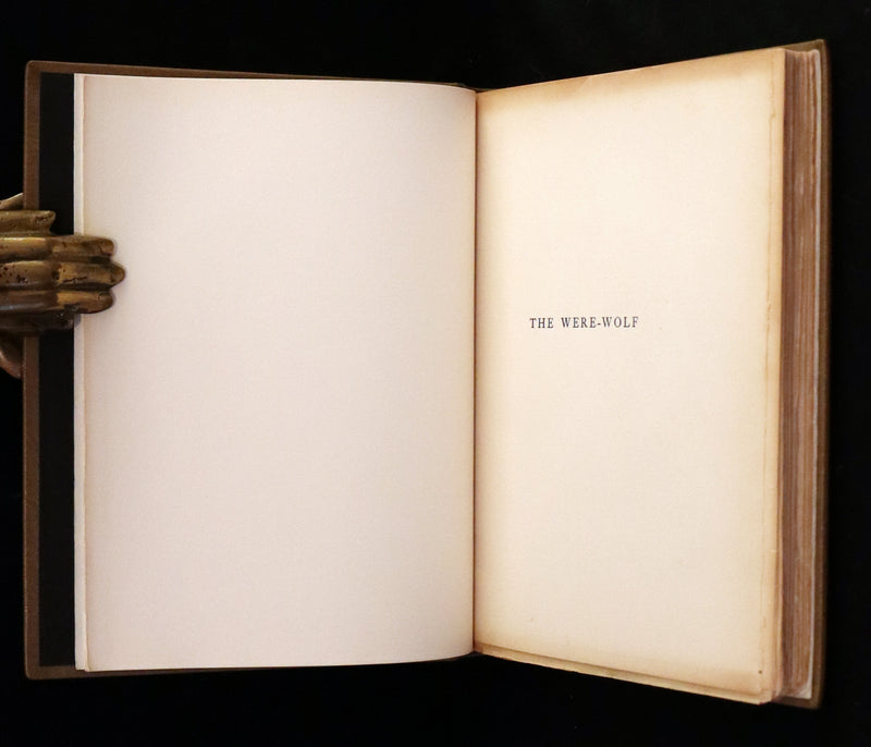 1896 Rare First Edition on Werewolves - The Were-Wolf by Clemence Housman and Illustrated by Laurence Houseman.