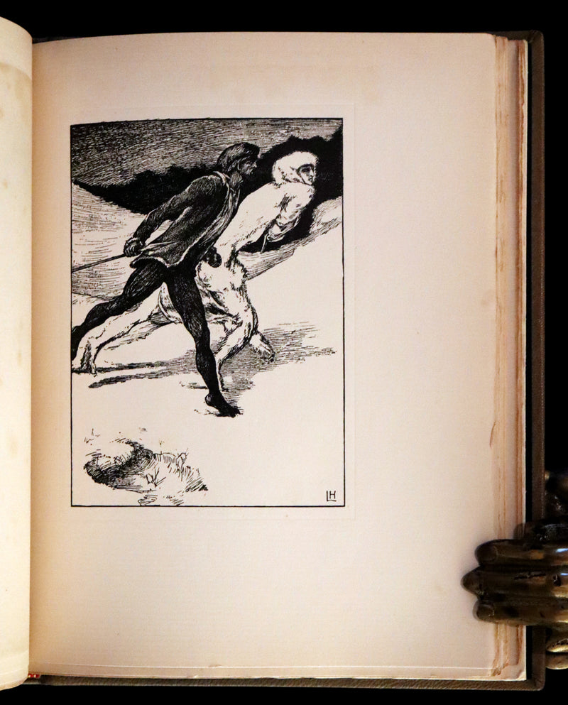 1896 Rare First Edition on Werewolves - The Were-Wolf by Clemence Housman and Illustrated by Laurence Houseman.
