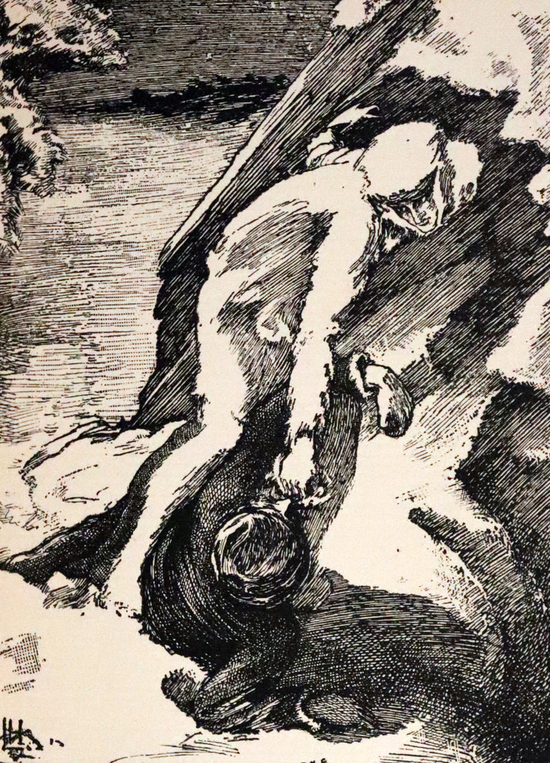 1896 Rare First Edition on Werewolves - The Were-Wolf by Clemence Housman and Illustrated by Laurence Houseman.
