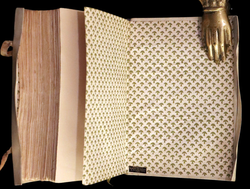 1902 Scarce Giannini Hand-Painted Vellum Binding - The Divine Comedy of Dante Alighieri by Longfellow.