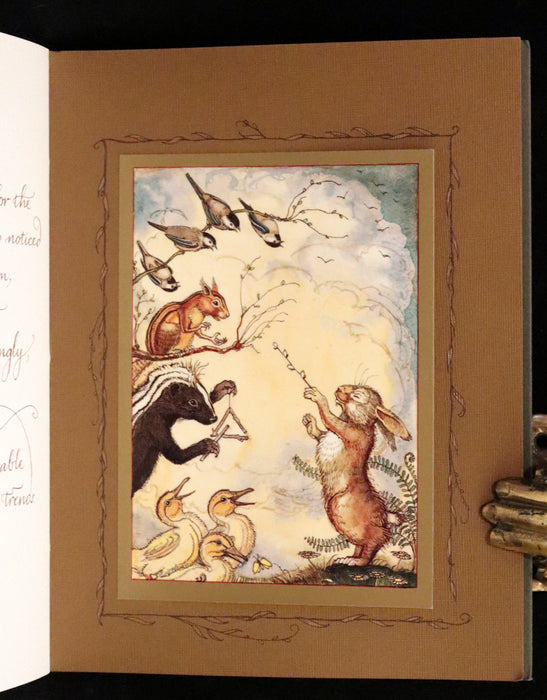 2008 Rare First Edition - Mr. Rabbit's Symphony of Nature by Charles van Sandwyk. With “frolicking frogs” bookmark.