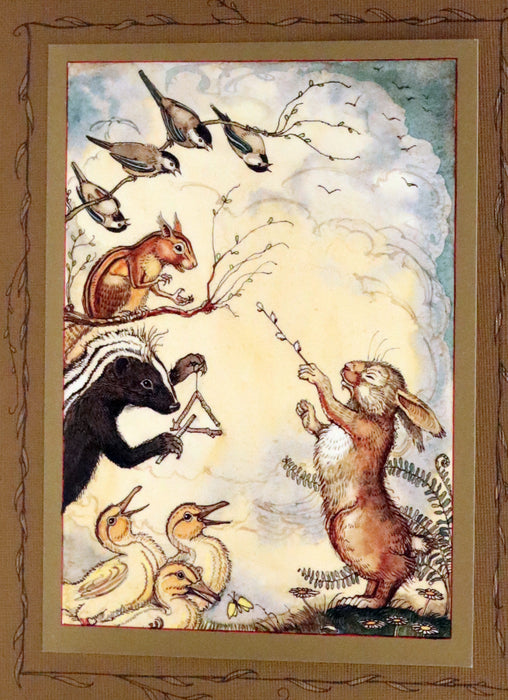 2008 Rare First Edition - Mr. Rabbit's Symphony of Nature by Charles van Sandwyk. With “frolicking frogs” bookmark.