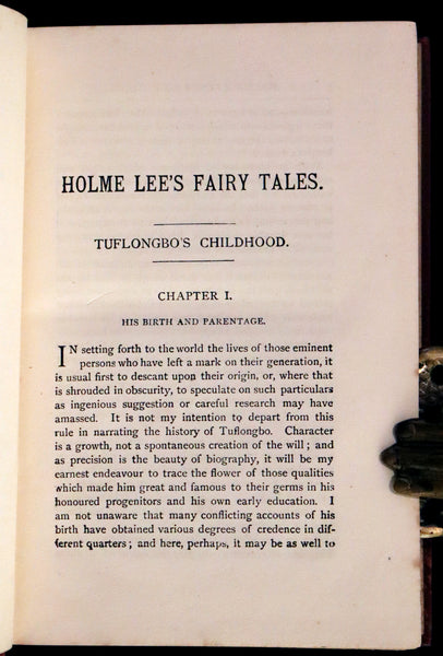 1890 Rare Victorian Book - Holme Lee's Fairy Tales, illustrated.