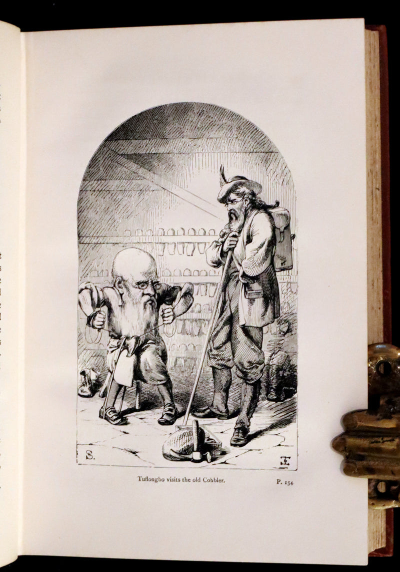 1890 Rare Victorian Book - Holme Lee's Fairy Tales, illustrated.