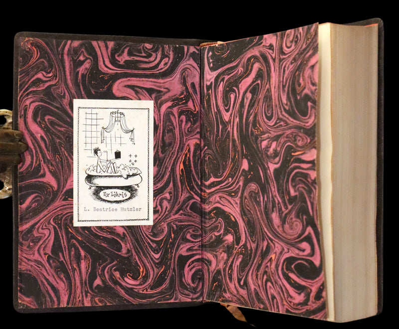 1930's Leather bound Edition - Moby Dick or The Whale by Melville, illustrated by Rockwell Kent.