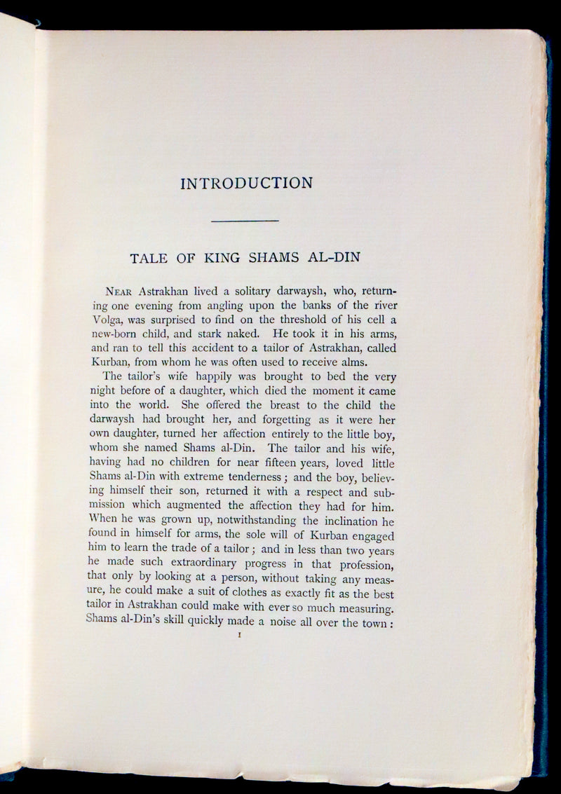 1897 Scarce First US Edition - Tartarian Tales - The Thousand and One Quarters of an Hour by Thomas Simon Gueulette.
