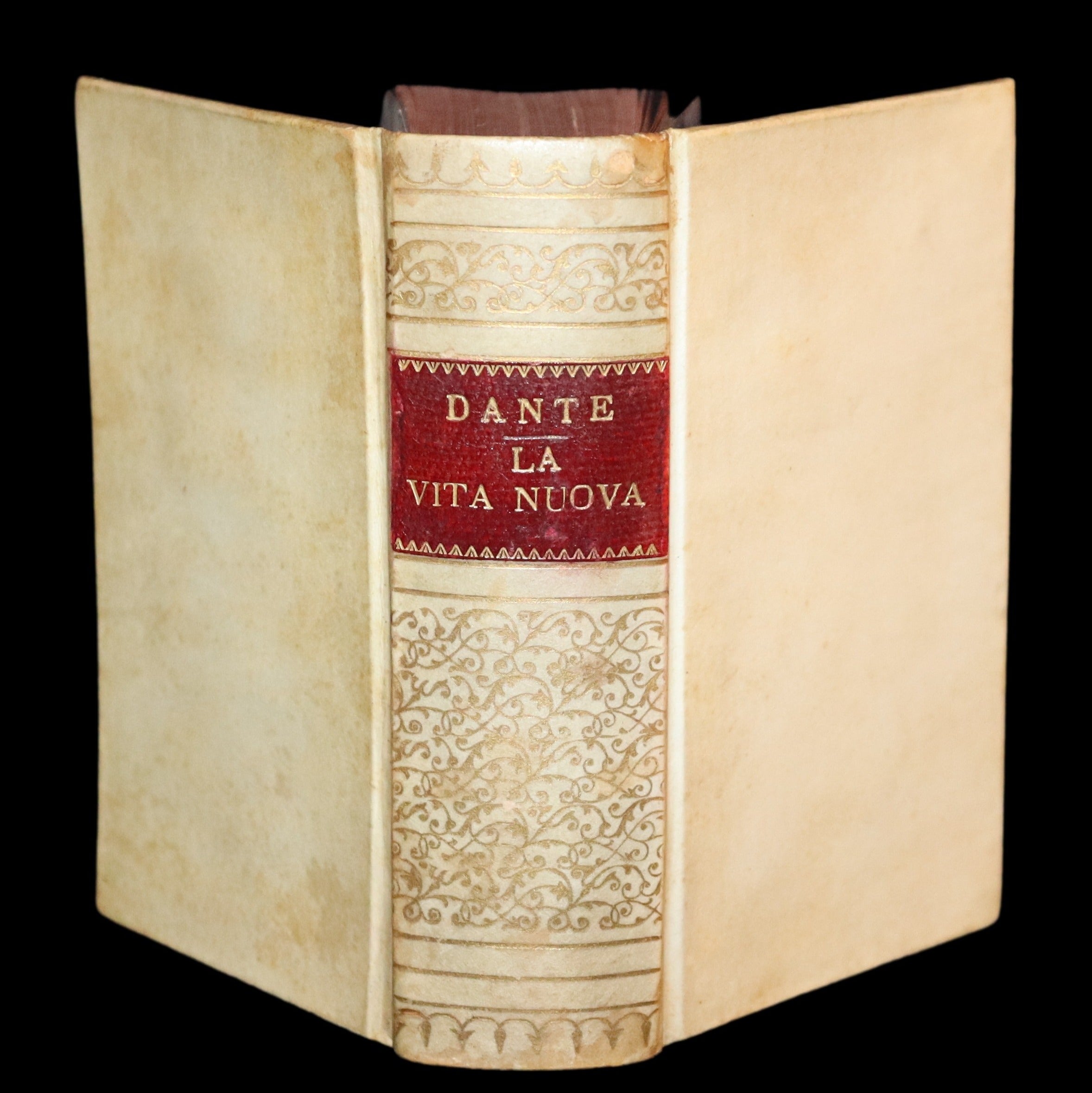 1888 Rare Italian Vellum Book - La Vita Nuova di Dante Allighieri, The ...