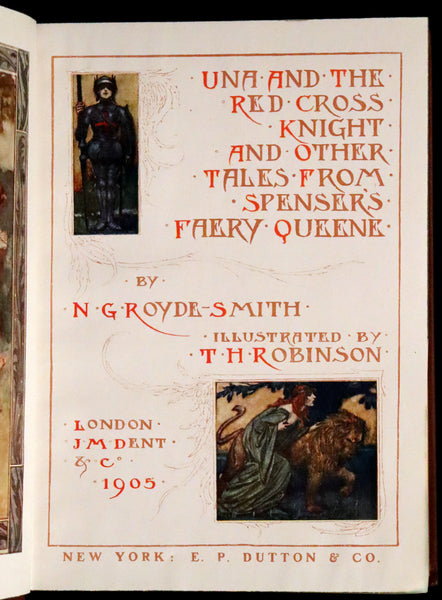1911 Scarce Book - Una and the Red Cross Knight from Spenser's Faery Queene.