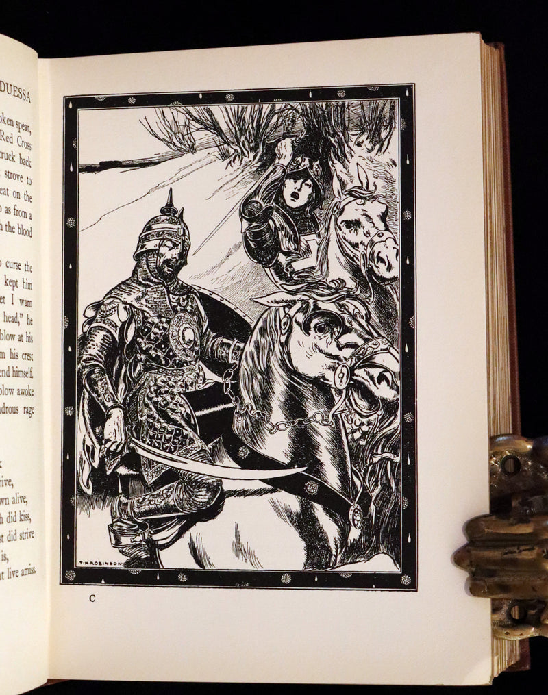 1911 Scarce Book - Una and the Red Cross Knight from Spenser's Faery Queene.