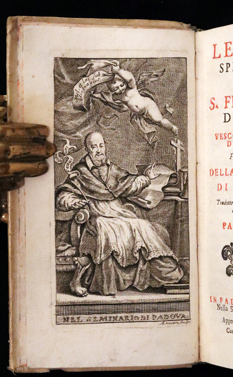 1753 Rare Italian vellum Book set - Spiritual letters of St. Francis de Sales, Lettere spirituali di S. Francesco di Sales.