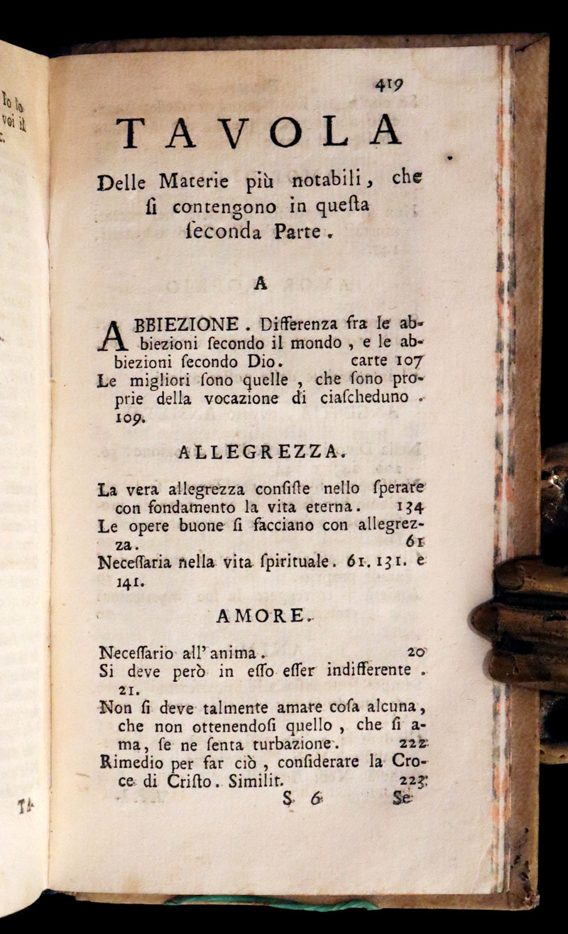 1753 Rare Italian vellum Book set - Spiritual letters of St. Francis de Sales, Lettere spirituali di S. Francesco di Sales.