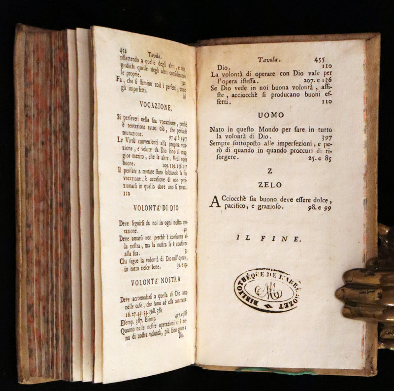 1753 Rare Italian vellum Book set - Spiritual letters of St. Francis de Sales, Lettere spirituali di S. Francesco di Sales.