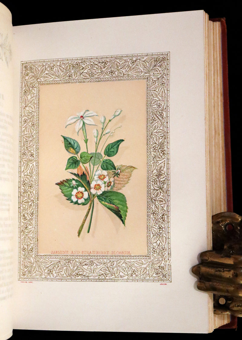 1869 Scarce Floriography Book ~ Flora Symbolica or The Language and Sentiment of Flowers by John Ingram.