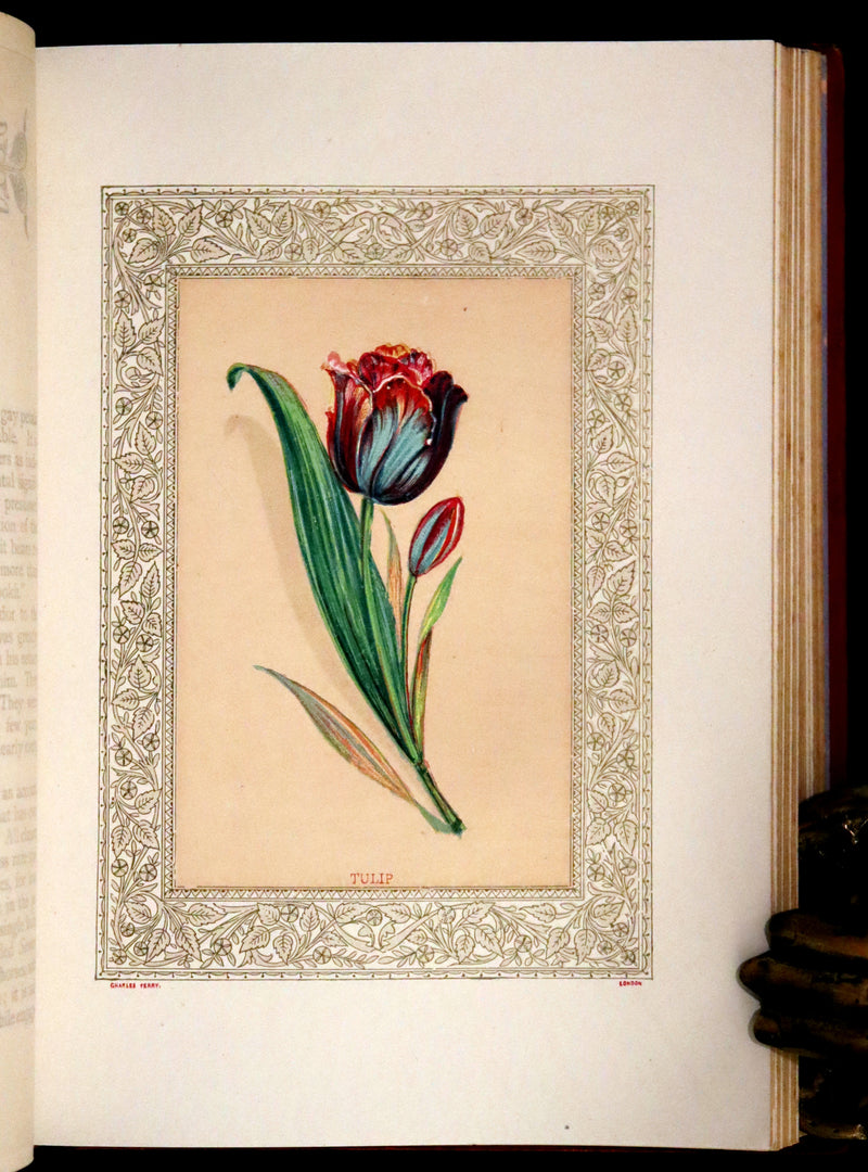1869 Scarce Floriography Book ~ Flora Symbolica or The Language and Sentiment of Flowers by John Ingram.