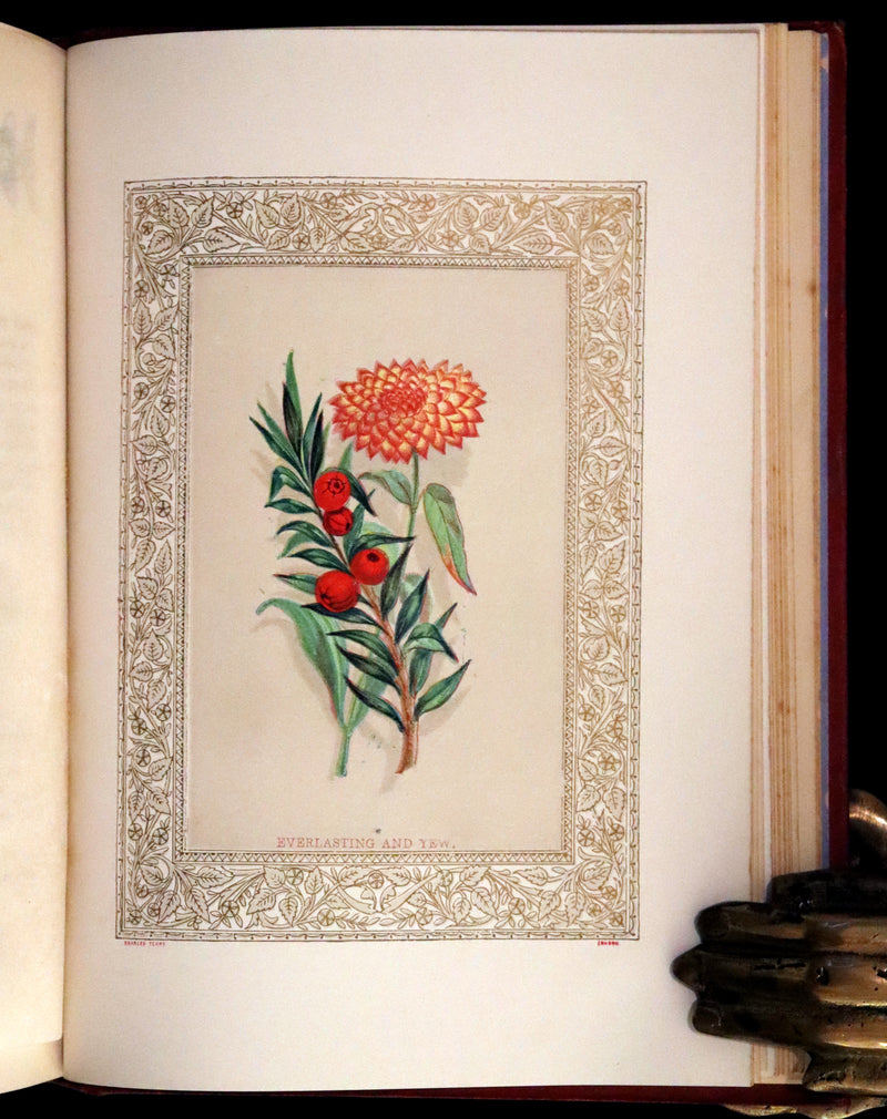 1869 Scarce Floriography Book ~ Flora Symbolica or The Language and Sentiment of Flowers by John Ingram.