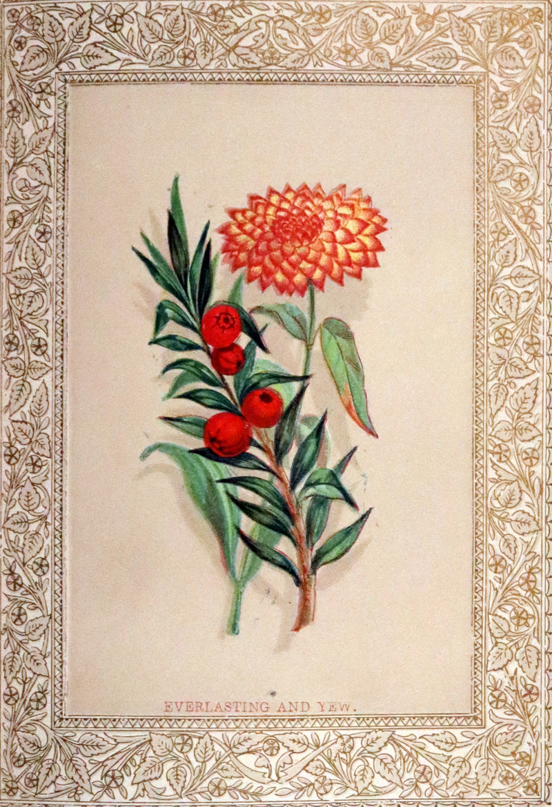1869 Scarce Floriography Book ~ Flora Symbolica or The Language and Sentiment of Flowers by John Ingram.