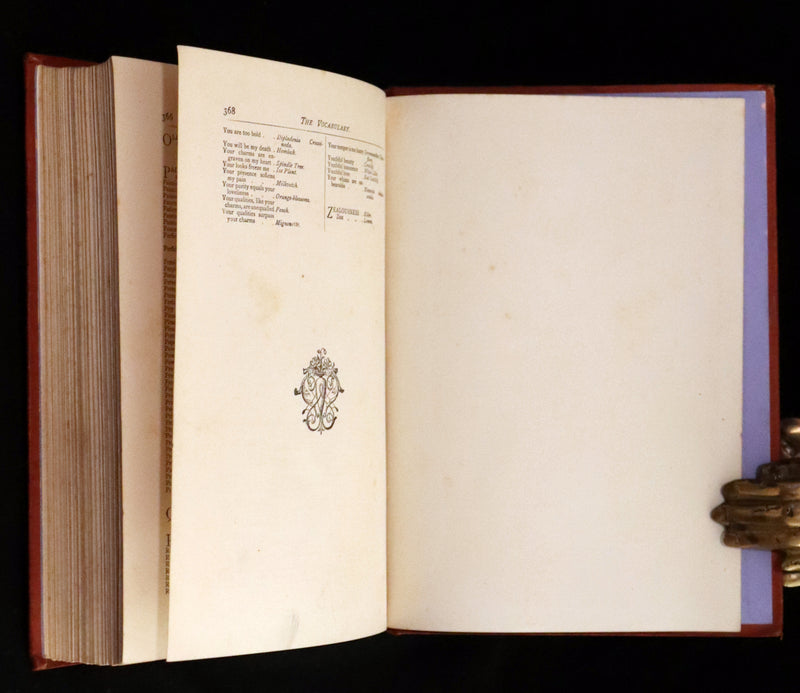 1869 Scarce Floriography Book ~ Flora Symbolica or The Language and Sentiment of Flowers by John Ingram.