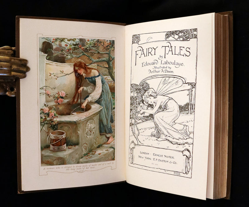 1908 Scarce Book - Fairy Tales by Edouard Laboulaye Illustrated by Arthur A. Dixon.
