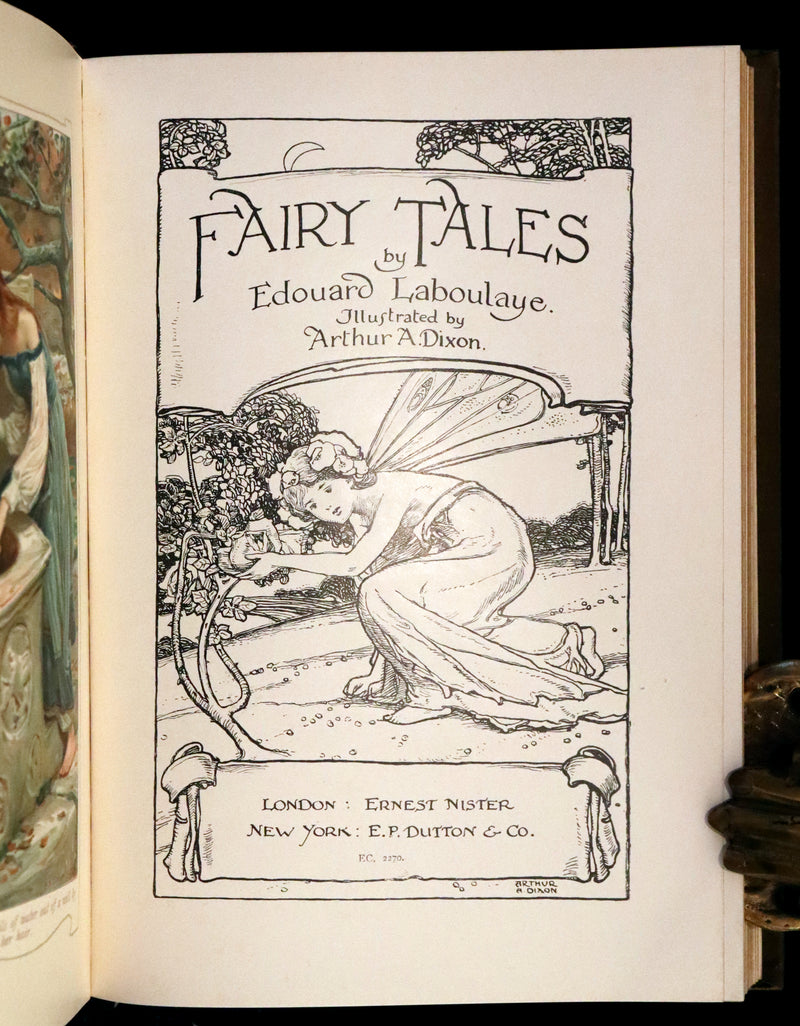 1908 Scarce Book - Fairy Tales by Edouard Laboulaye Illustrated by Arthur A. Dixon.