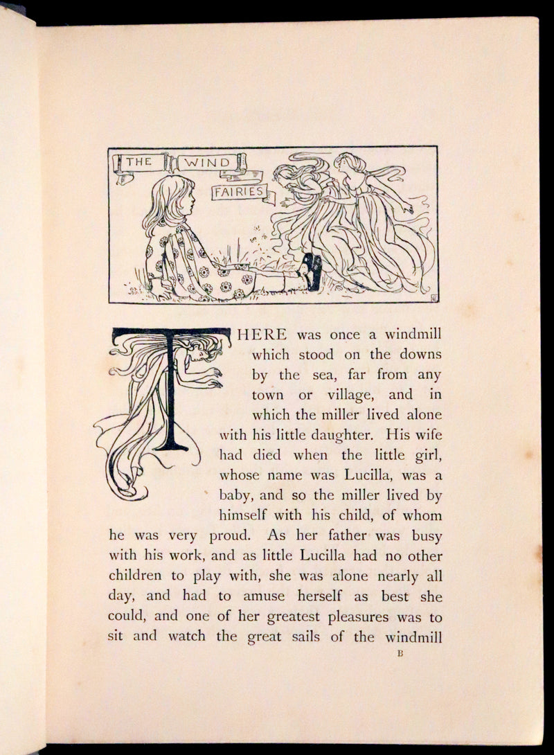 1900 Scarce First Edition - The Windfairies and Other Tales by Mary De Morgan illustrated by Olive Cockerell.