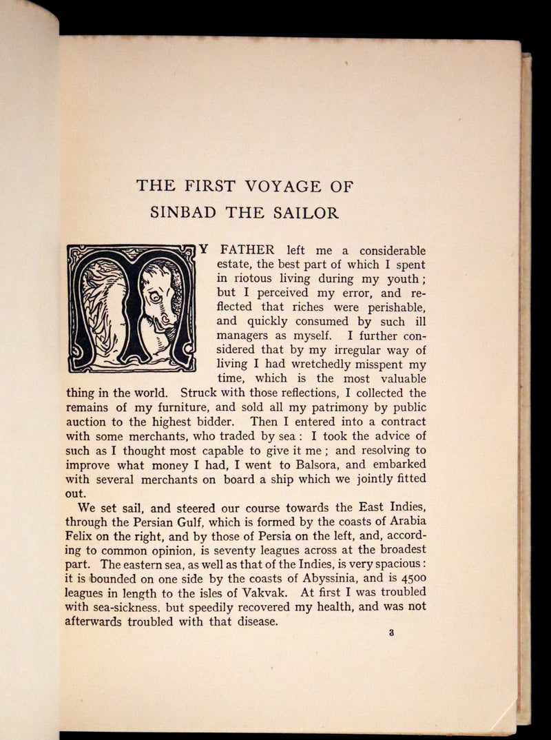 1937 Rare Book - Fairy Tales from the Arabian Nights illustrated by John D. Batten.