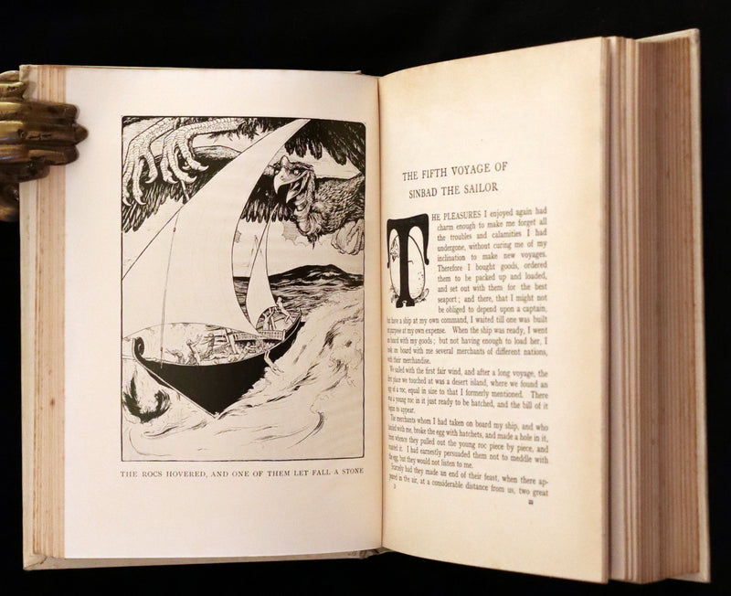 1937 Rare Book - Fairy Tales from the Arabian Nights illustrated by John D. Batten.