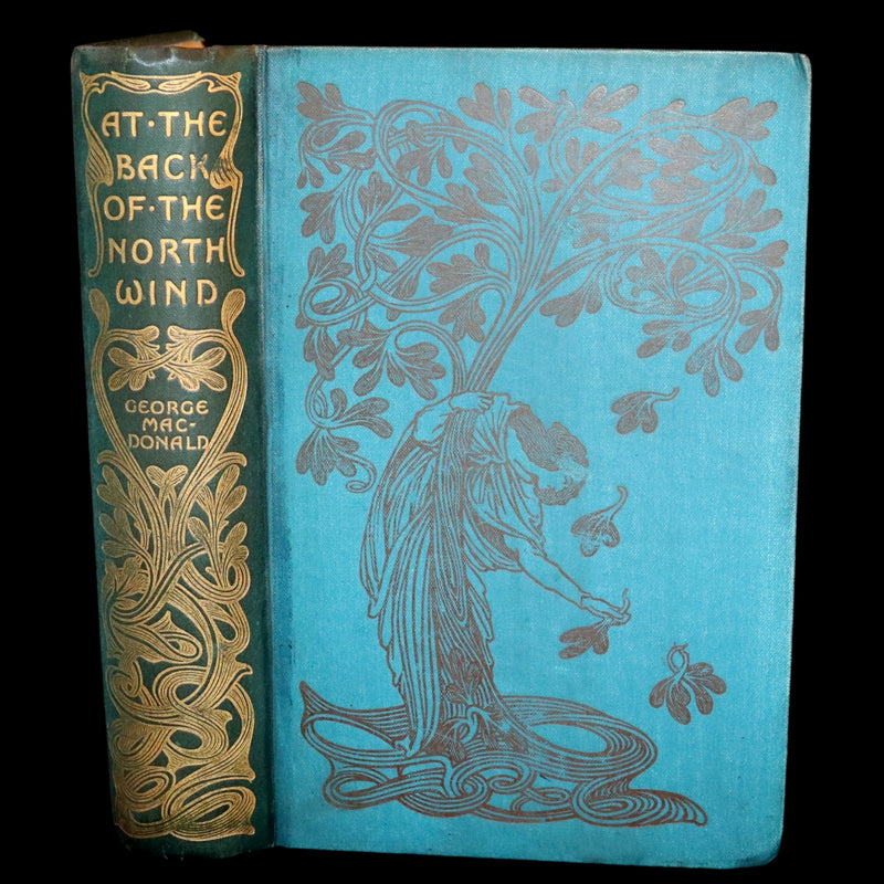 1900 Rare Book - At the Back od the North Wind by George MacDonald illustrated by Arthur Hughes.