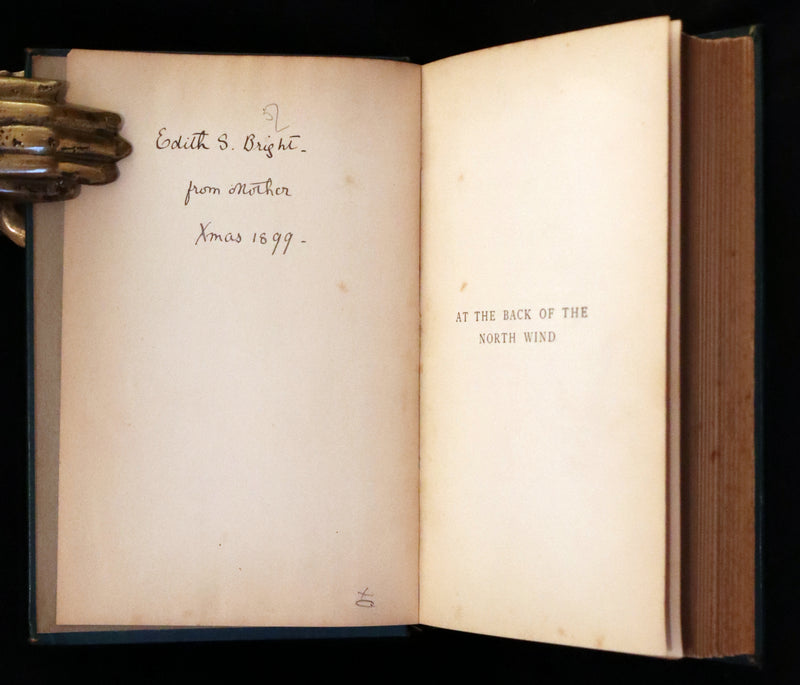 1900 Rare Book - At the Back od the North Wind by George MacDonald illustrated by Arthur Hughes.