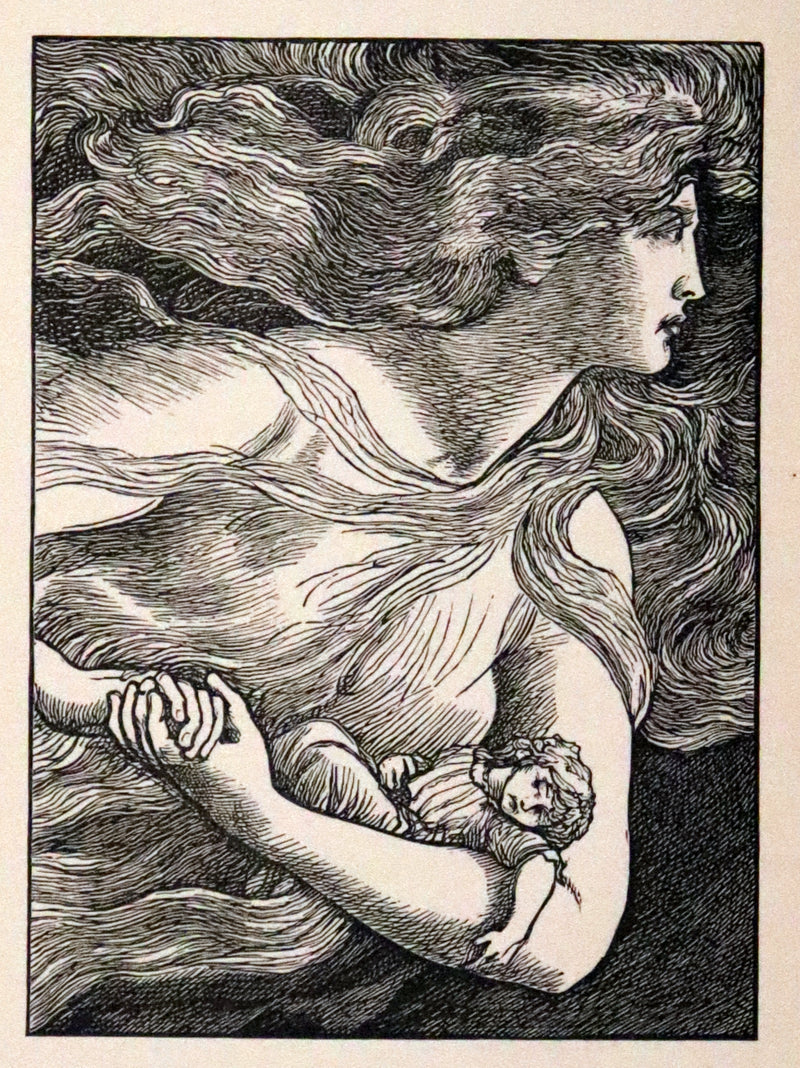 1900 Rare Book - At the Back od the North Wind by George MacDonald illustrated by Arthur Hughes.