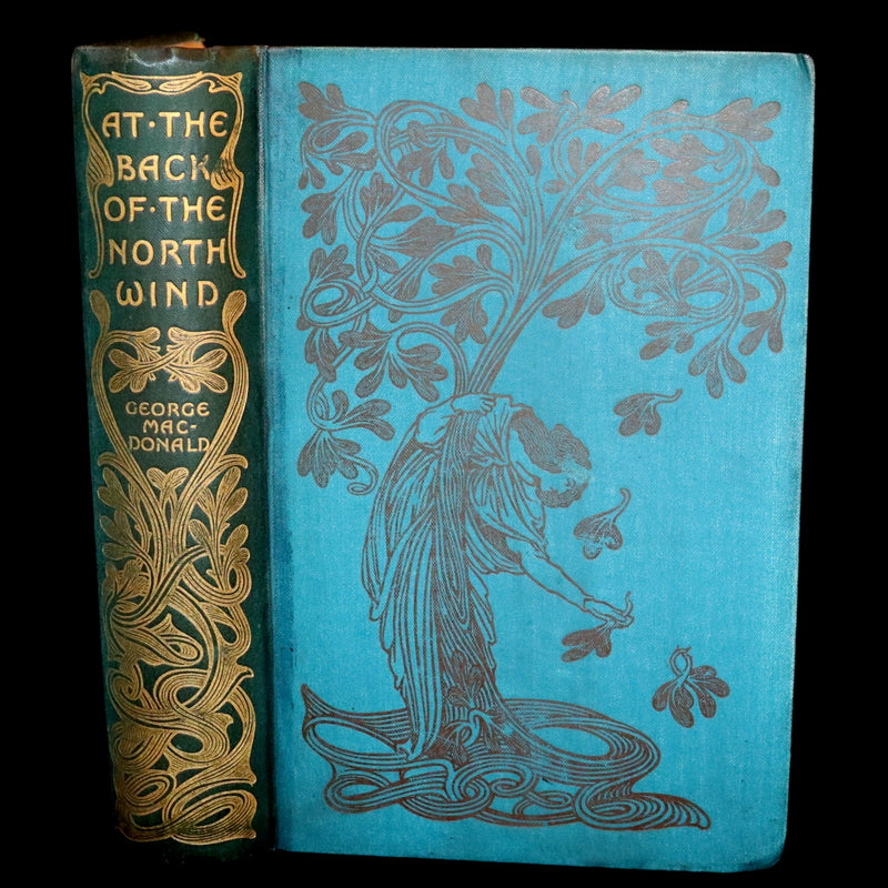 1900 Rare Book - At the Back od the North Wind by George MacDonald illustrated by Arthur Hughes.