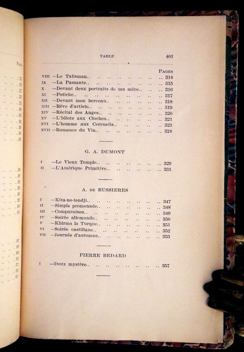 1900 Scarce French First Edition - Emile Nelligan, Soirees du Chateau de Ramezay.
