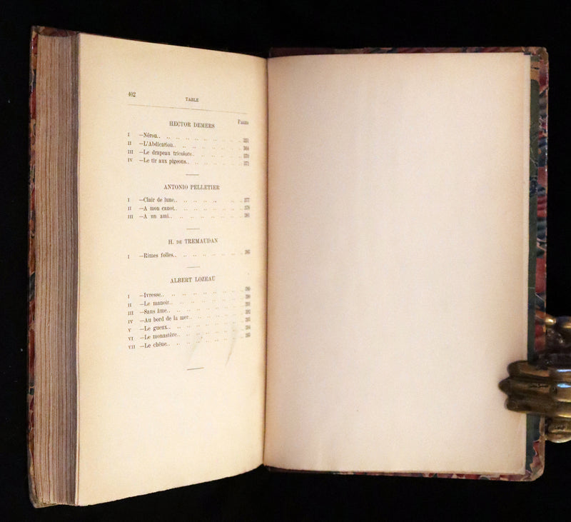 1900 Scarce French First Edition - Emile Nelligan, Soirees du Chateau de Ramezay.