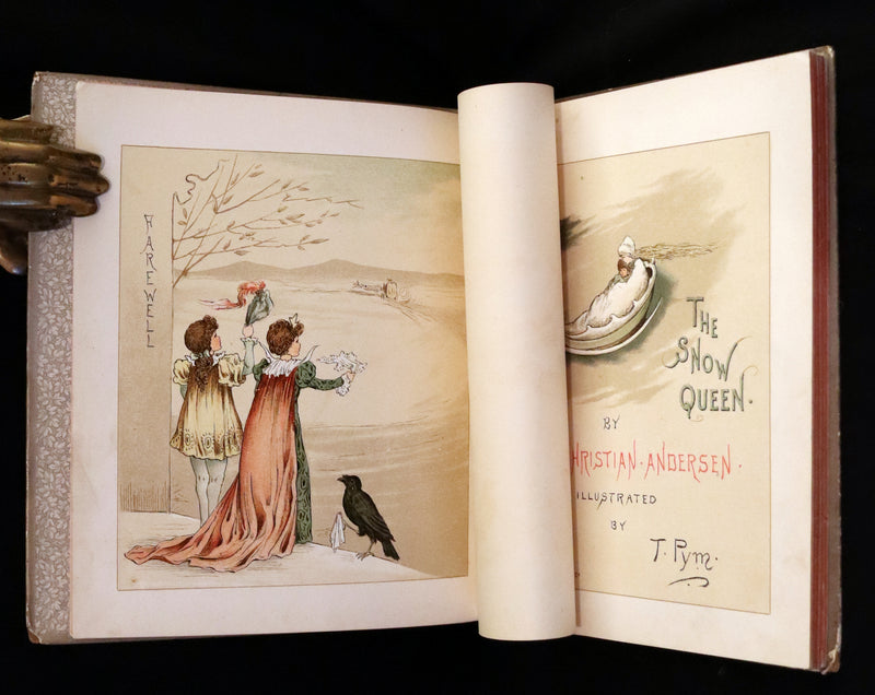 1883 Scarce Victorian Book -  The Snow Queen by Hans Christian Andersen illustrated by T. Pym.