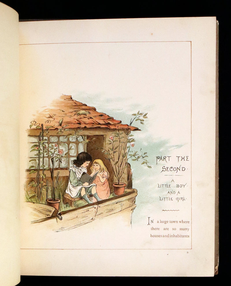 1883 Scarce Victorian Book -  The Snow Queen by Hans Christian Andersen illustrated by T. Pym.