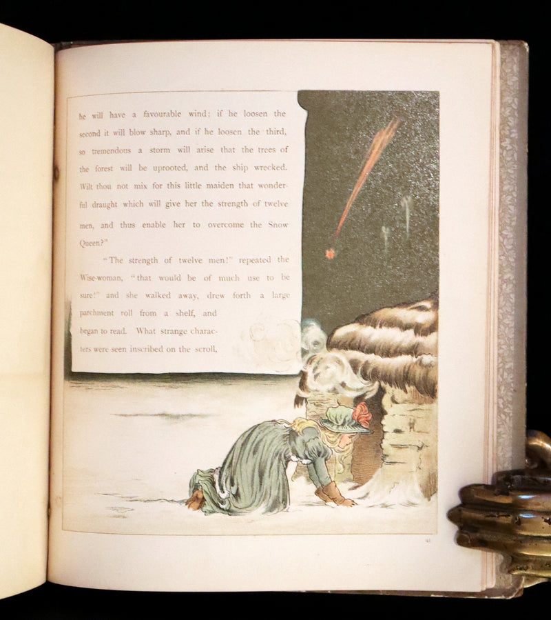 1883 Scarce Victorian Book -  The Snow Queen by Hans Christian Andersen illustrated by T. Pym.