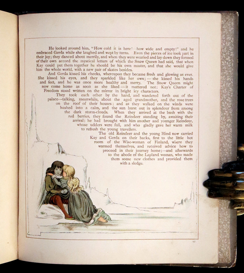 1883 Scarce Victorian Book -  The Snow Queen by Hans Christian Andersen illustrated by T. Pym.